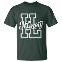 Illinois Sports Fan T Shirt Varsity Aesthetic IL State Pride