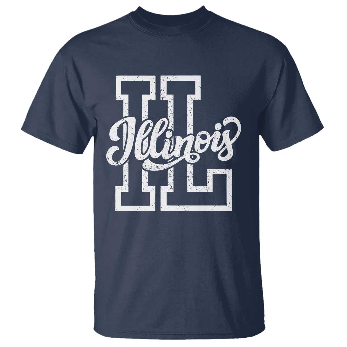 Illinois Sports Fan T Shirt Varsity Aesthetic IL State Pride