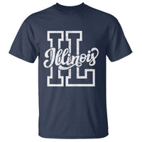 Illinois Sports Fan T Shirt Varsity Aesthetic IL State Pride