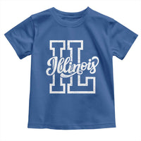 Illinois Sports Fan Toddler T Shirt Varsity Aesthetic IL State Pride