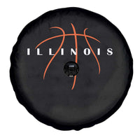 Illinois Fan Basketball Grooves Graphic IL State Spare Tire Cover