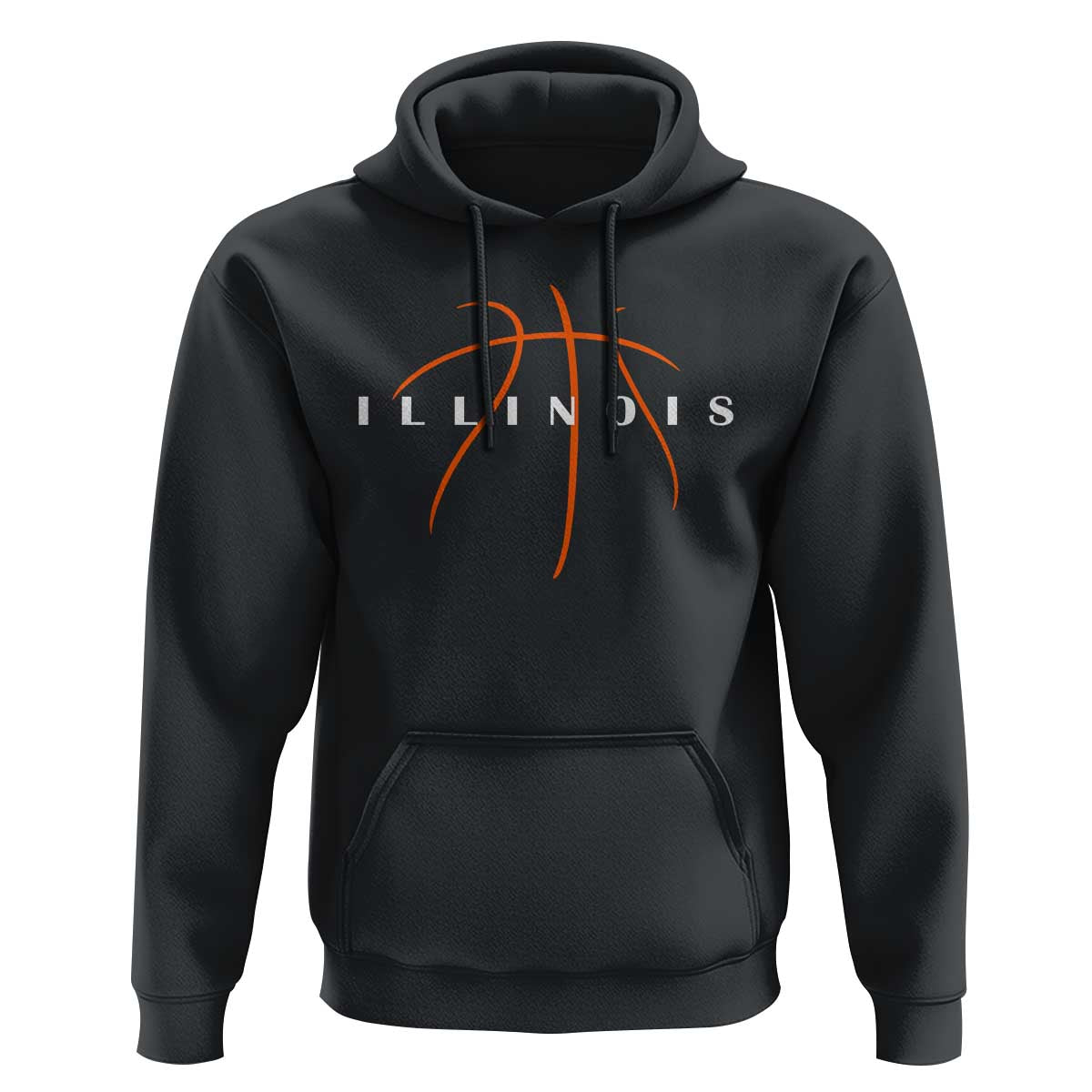 Illinois Fan Basketball Grooves Graphic IL State Hoodie