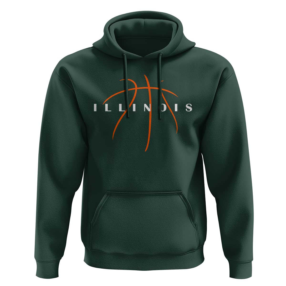 Illinois Fan Basketball Grooves Graphic IL State Hoodie