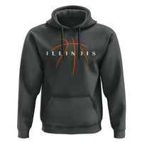 Illinois Fan Basketball Grooves Graphic IL State Hoodie