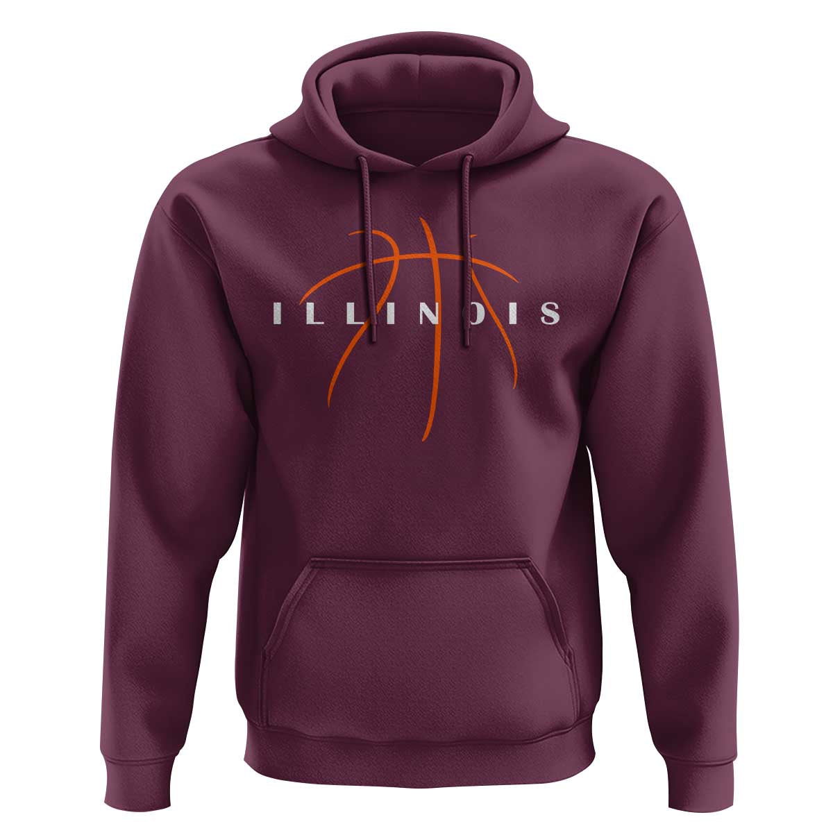 Illinois Fan Basketball Grooves Graphic IL State Hoodie