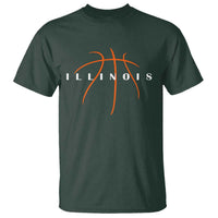 Illinois Fan Basketball Grooves Graphic IL State T Shirt