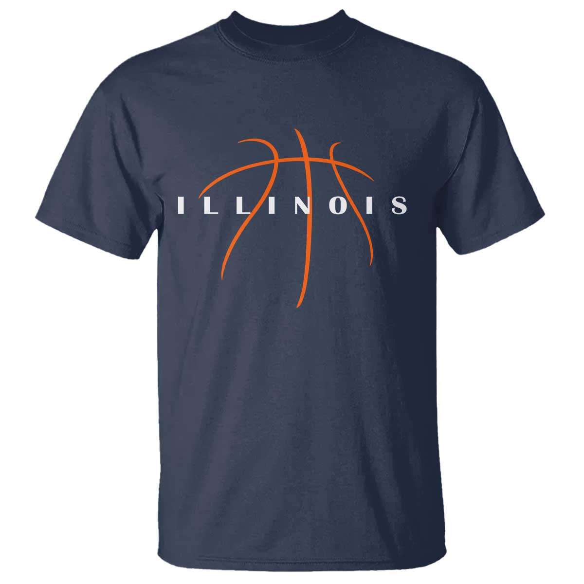 Illinois Fan Basketball Grooves Graphic IL State T Shirt