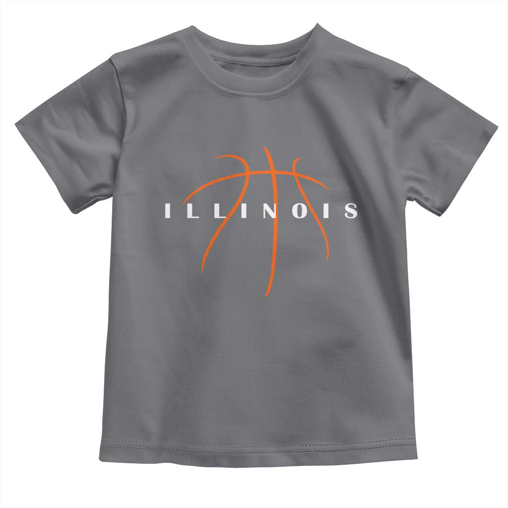 Illinois Fan Basketball Grooves Graphic IL State Toddler T Shirt