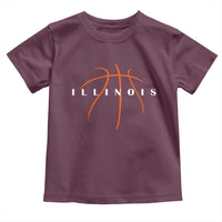 Illinois Fan Basketball Grooves Graphic IL State Toddler T Shirt