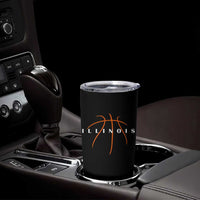 Illinois Fan Basketball Grooves Graphic IL State Tumbler Cup