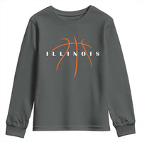 Illinois Fan Basketball Grooves Graphic IL State Youth Sweatshirt