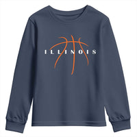Illinois Fan Basketball Grooves Graphic IL State Youth Sweatshirt