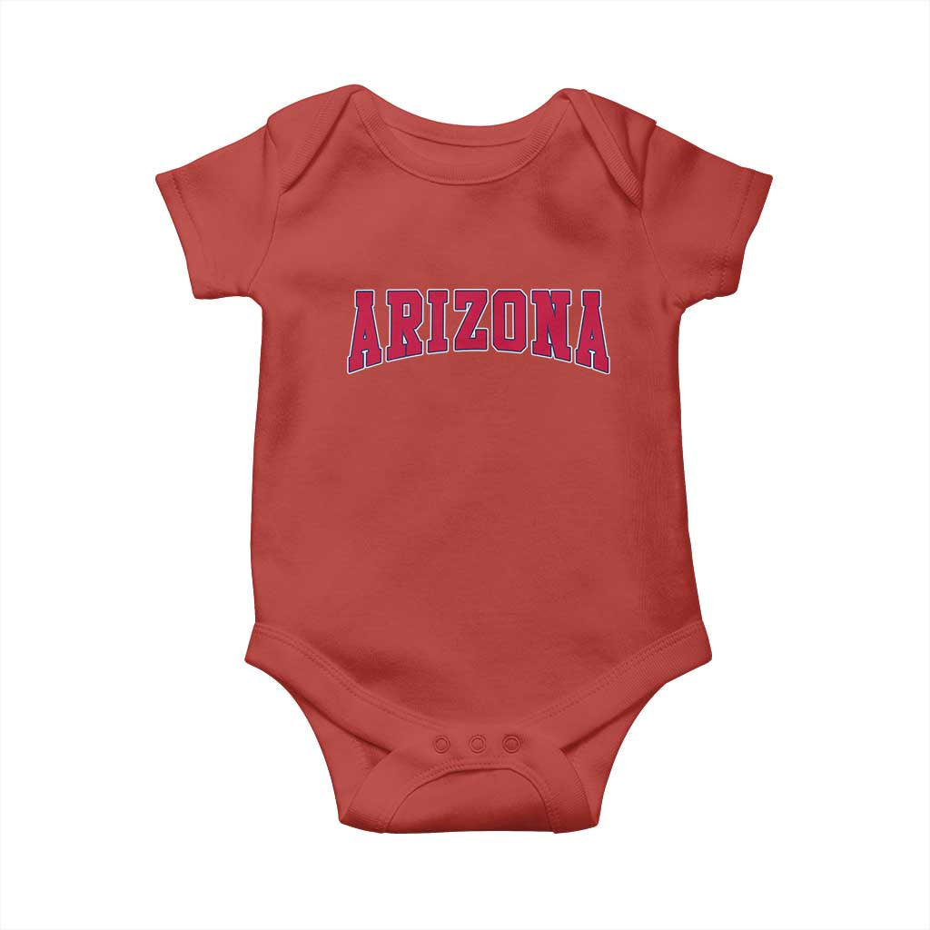 Arizona Sports Fan Vintage Bold Throwback AZ State Baby Onesie