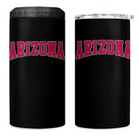 Arizona Sports Fan Vintage Bold Throwback AZ State 4 in 1 Can Cooler Tumbler