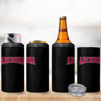 Arizona Sports Fan Vintage Bold Throwback AZ State 4 in 1 Can Cooler Tumbler