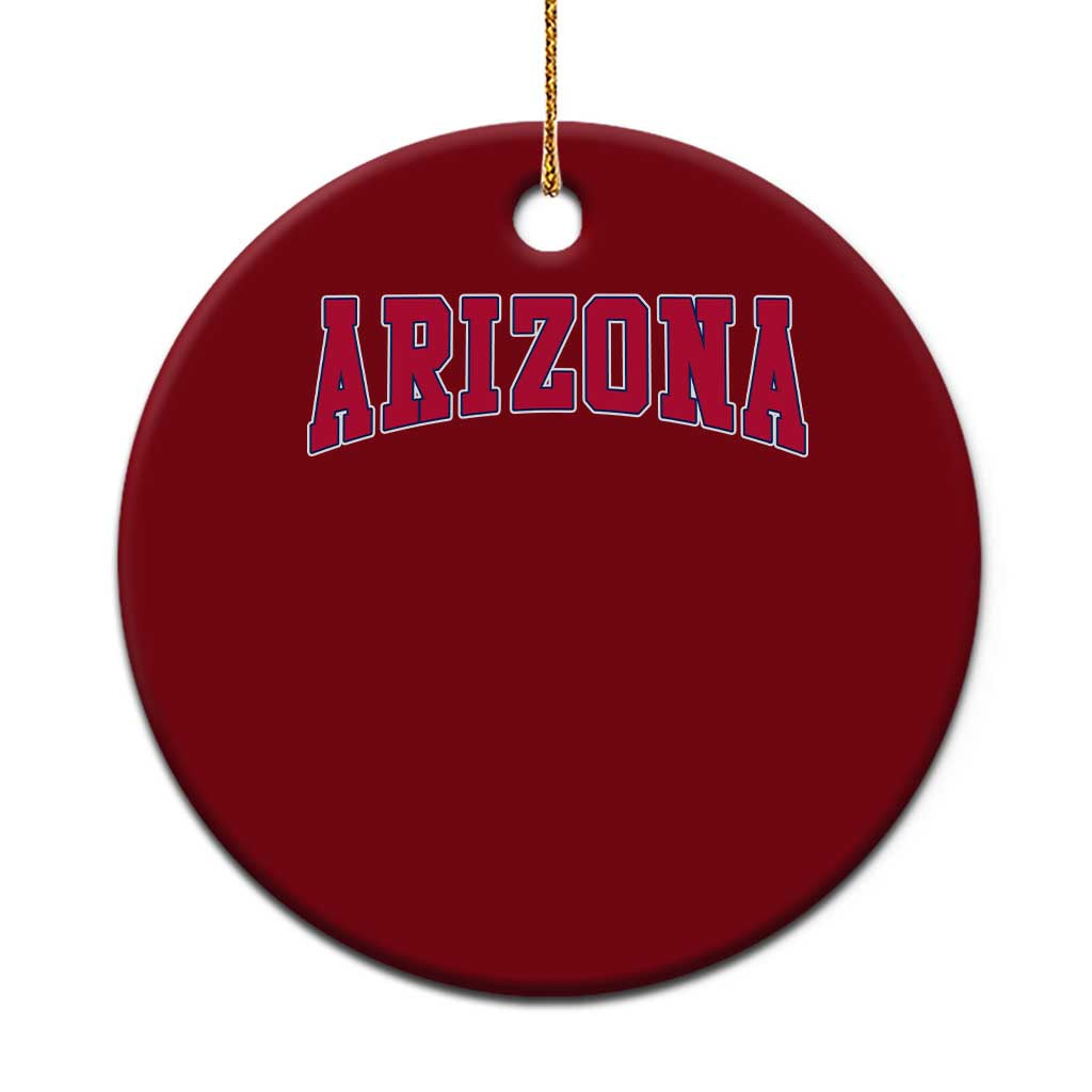 Arizona Sports Fan Vintage Bold Throwback AZ State Ceramic Ornament