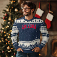 Arizona Sports Fan Vintage Bold Throwback AZ State Ugly Christmas Sweater