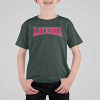 Arizona Sports Fan Vintage Bold Throwback AZ State T Shirt For Kid