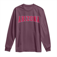Arizona Sports Fan Vintage Bold Throwback AZ State Long Sleeve Shirt
