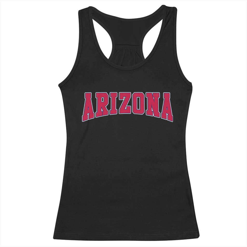 Arizona Sports Fan Vintage Bold Throwback AZ State Racerback Tank Top
