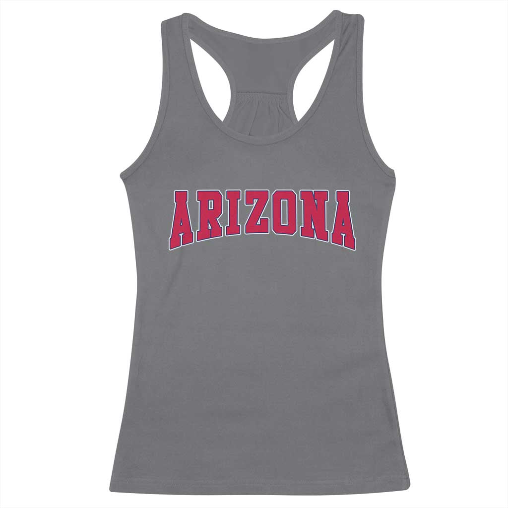 Arizona Sports Fan Vintage Bold Throwback AZ State Racerback Tank Top