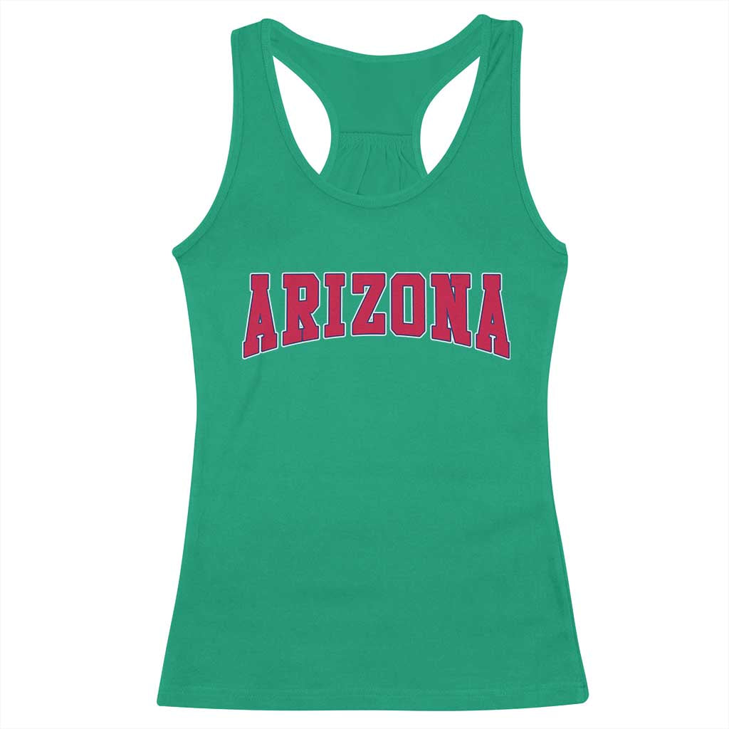 Arizona Sports Fan Vintage Bold Throwback AZ State Racerback Tank Top