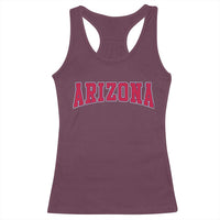 Arizona Sports Fan Vintage Bold Throwback AZ State Racerback Tank Top