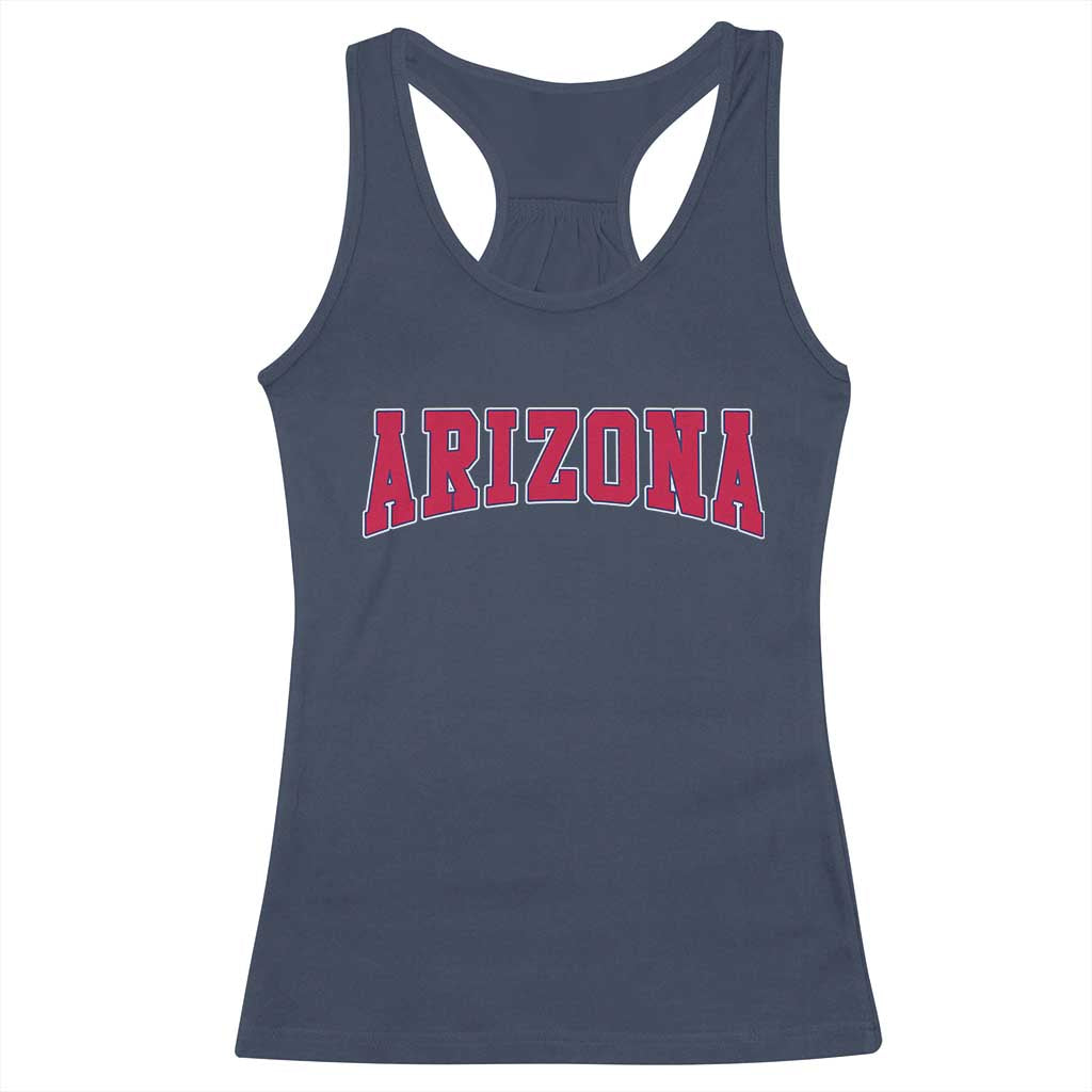 Arizona Sports Fan Vintage Bold Throwback AZ State Racerback Tank Top