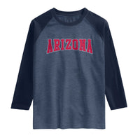 Arizona Sports Fan Vintage Bold Throwback AZ State Raglan Shirt