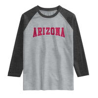 Arizona Sports Fan Vintage Bold Throwback AZ State Raglan Shirt