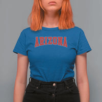 Arizona Sports Fan Vintage Bold Throwback AZ State T Shirt For Women
