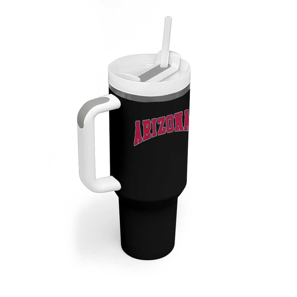 Arizona Sports Fan Vintage Bold Throwback AZ State Tumbler With Handle