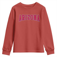 Arizona Sports Fan Vintage Bold Throwback AZ State Youth Sweatshirt