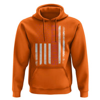 Illinois Pride Hoodie Vintage American Flag Distressed Varsity Aesthetic Letters IL State