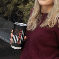 Illinois Pride Tumbler Cup Vintage American Flag Distressed Varsity Aesthetic Letters IL State