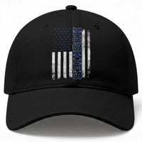 Husky Lover Sports Varsity Aesthetic Letters Vintage American Flag Baseball Cap