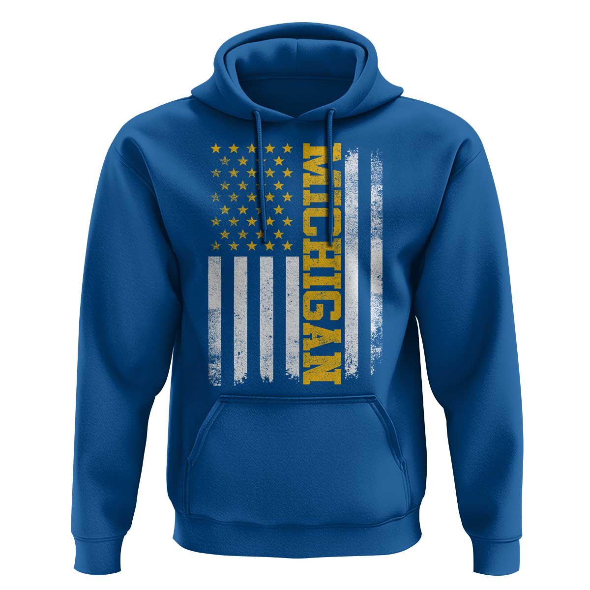 Michigan Pride Hoodie Vintage American Flag Distressed Varsity Aesthetic Letters MI State
