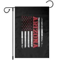 Arizona Pride Garden Flag Vintage American Flag Distressed Varsity Aesthetic Letters AZ State