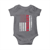 Arizona Pride Baby Onesie Vintage American Flag Distressed Varsity Aesthetic Letters AZ State