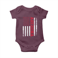 Arizona Pride Baby Onesie Vintage American Flag Distressed Varsity Aesthetic Letters AZ State