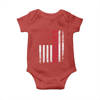 Arizona Pride Baby Onesie Vintage American Flag Distressed Varsity Aesthetic Letters AZ State