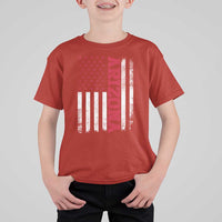 Arizona Pride T Shirt For Kid Vintage American Flag Distressed Varsity Aesthetic Letters AZ State