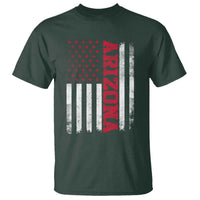 Arizona Pride T Shirt Vintage American Flag Distressed Varsity Aesthetic Letters AZ State