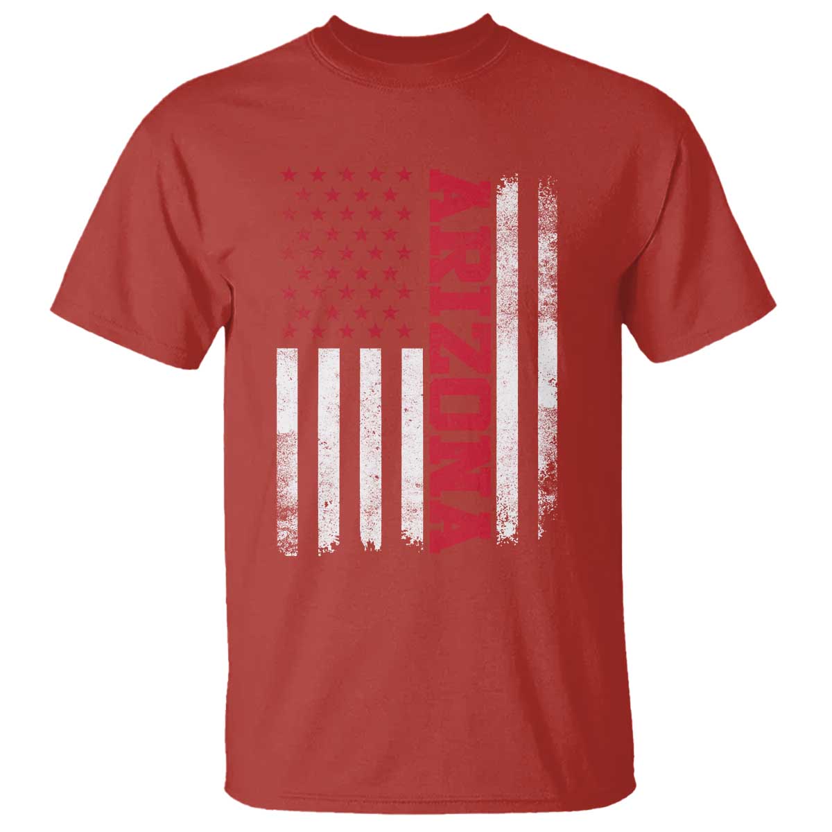 Arizona Pride T Shirt Vintage American Flag Distressed Varsity Aesthetic Letters AZ State