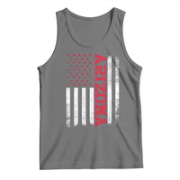 Arizona Pride Tank Top Vintage American Flag Distressed Varsity Aesthetic Letters AZ State
