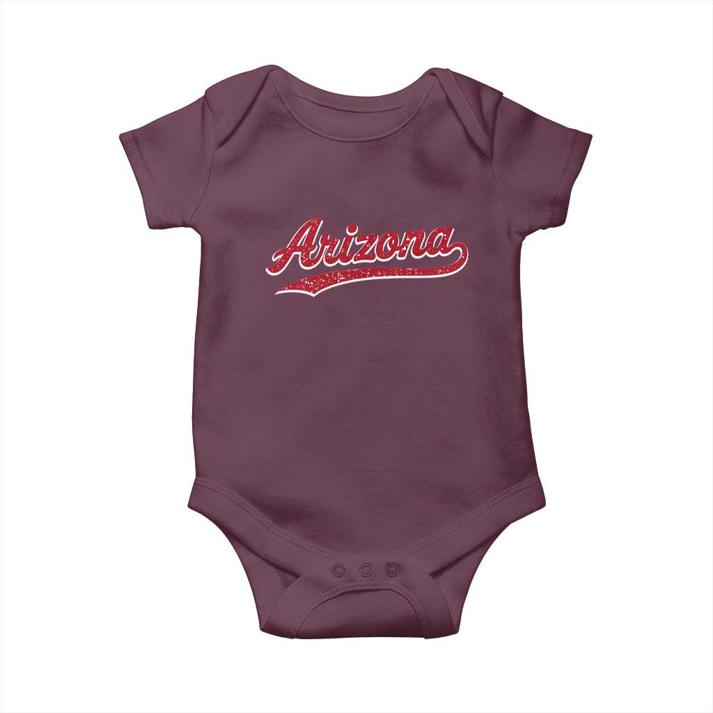 Arizona Varsity Script Classic Sports Jersey Style Baby Onesie