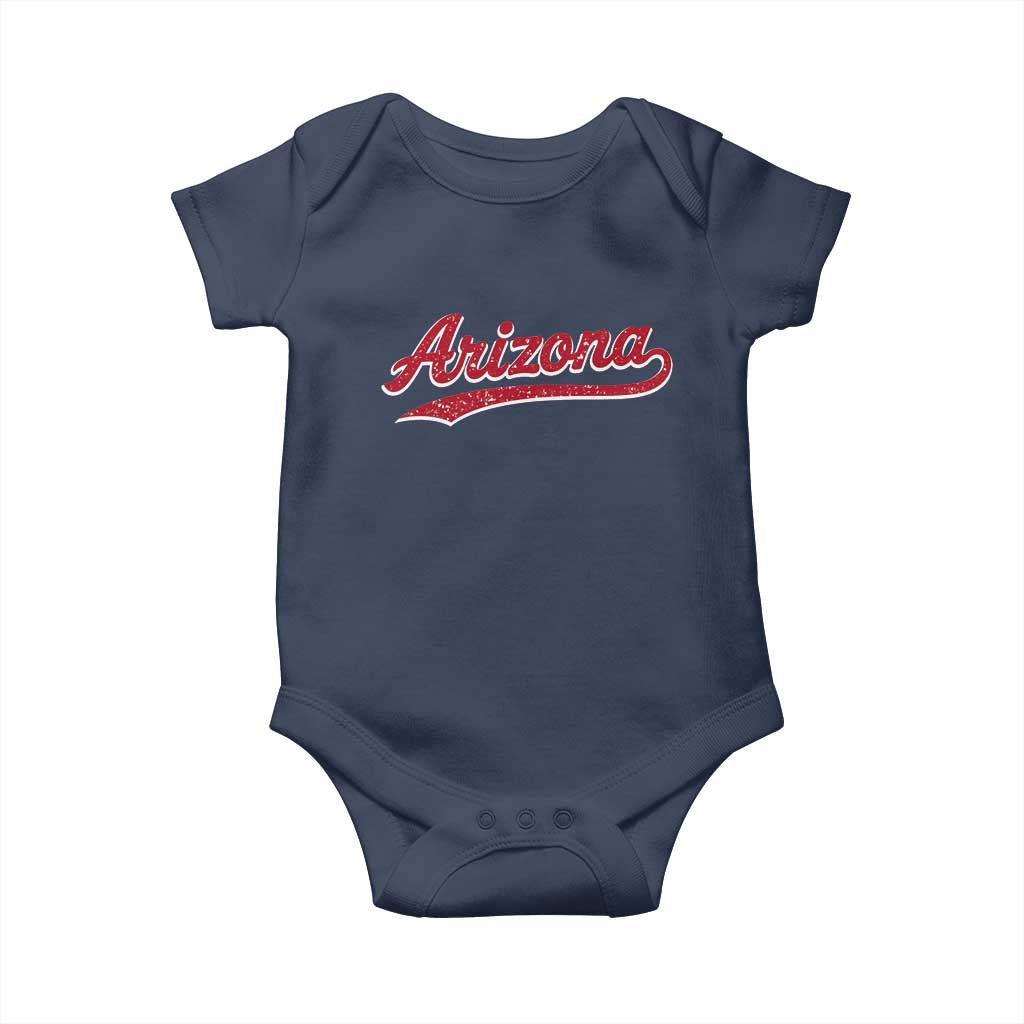 Arizona Varsity Script Classic Sports Jersey Style Baby Onesie