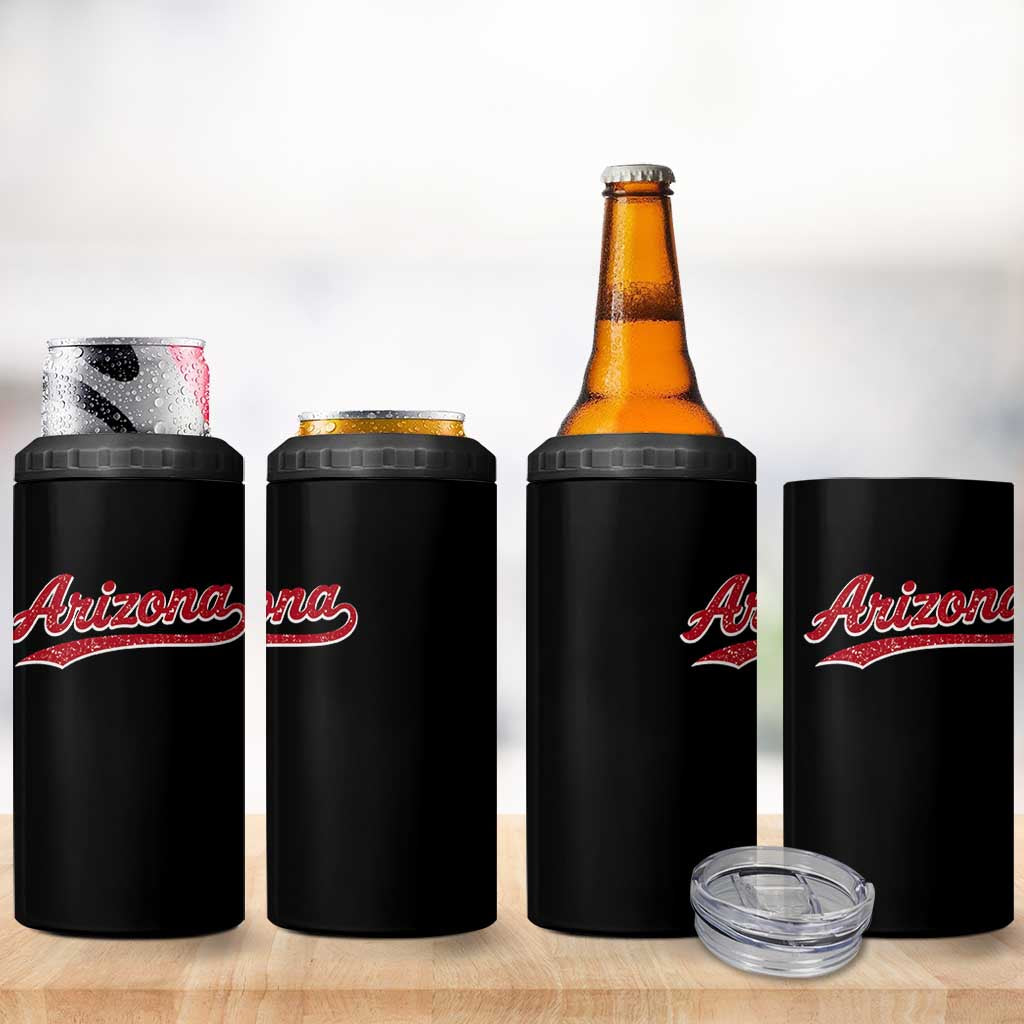 Arizona Varsity Script Classic Sports Jersey Style 4 in 1 Can Cooler Tumbler