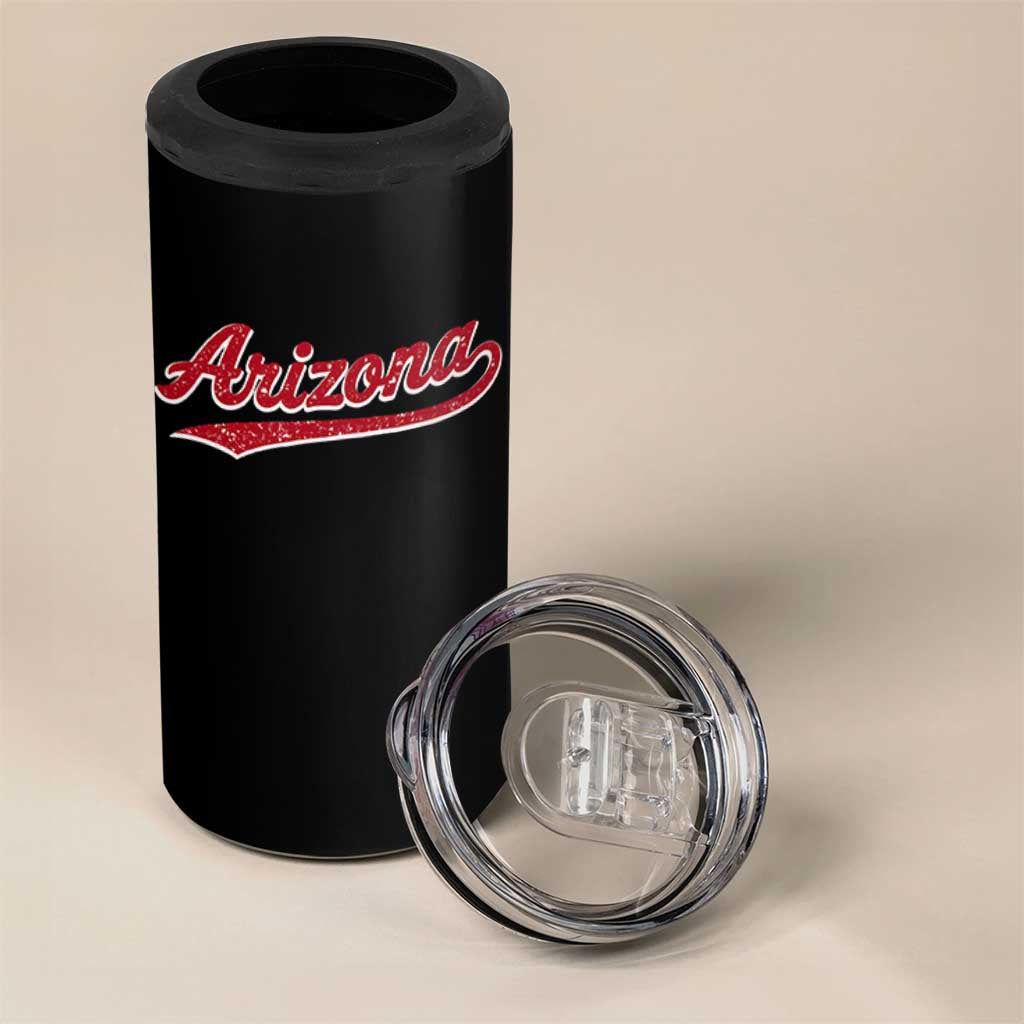 Arizona Varsity Script Classic Sports Jersey Style 4 in 1 Can Cooler Tumbler