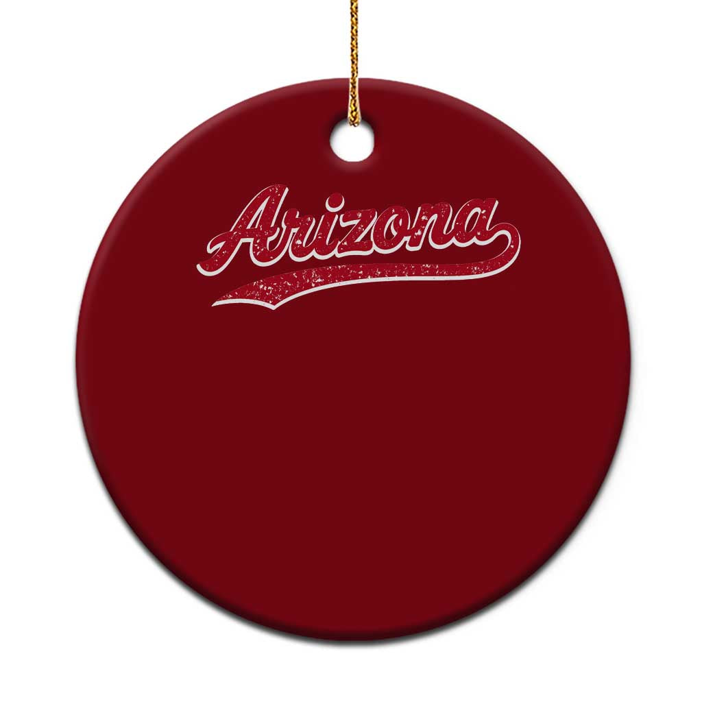 Arizona Varsity Script Classic Sports Jersey Style Ceramic Ornament